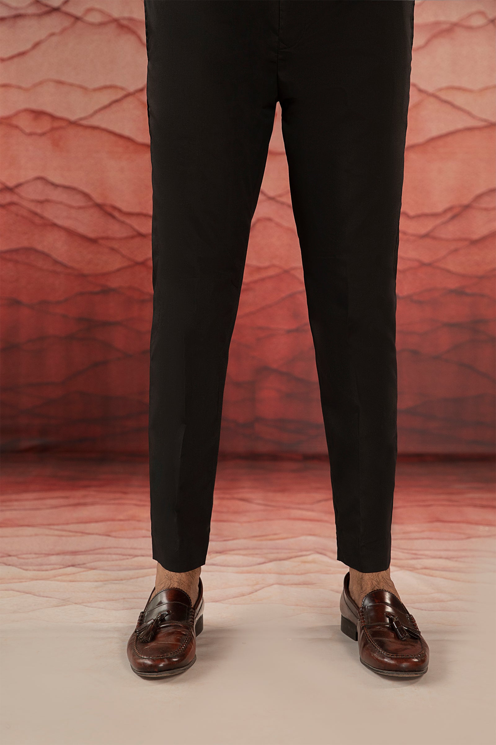 1PC STITCHED-BLACK TROUSER IST-83