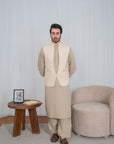 Waistcoat-C.KRD-GOLD CREAM-S-IST-3051