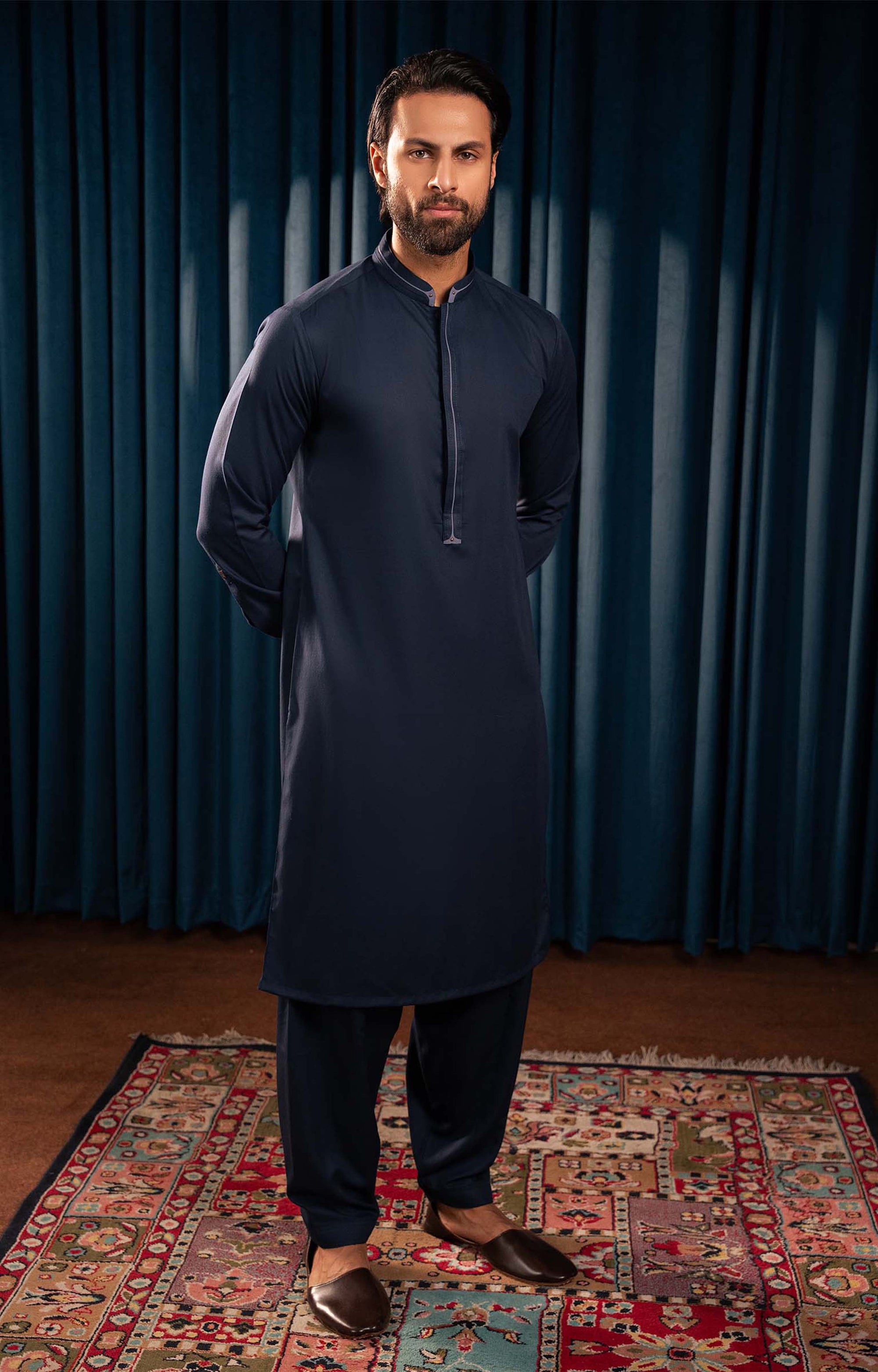 Shalwar Kameez  - KRN -NVY -01