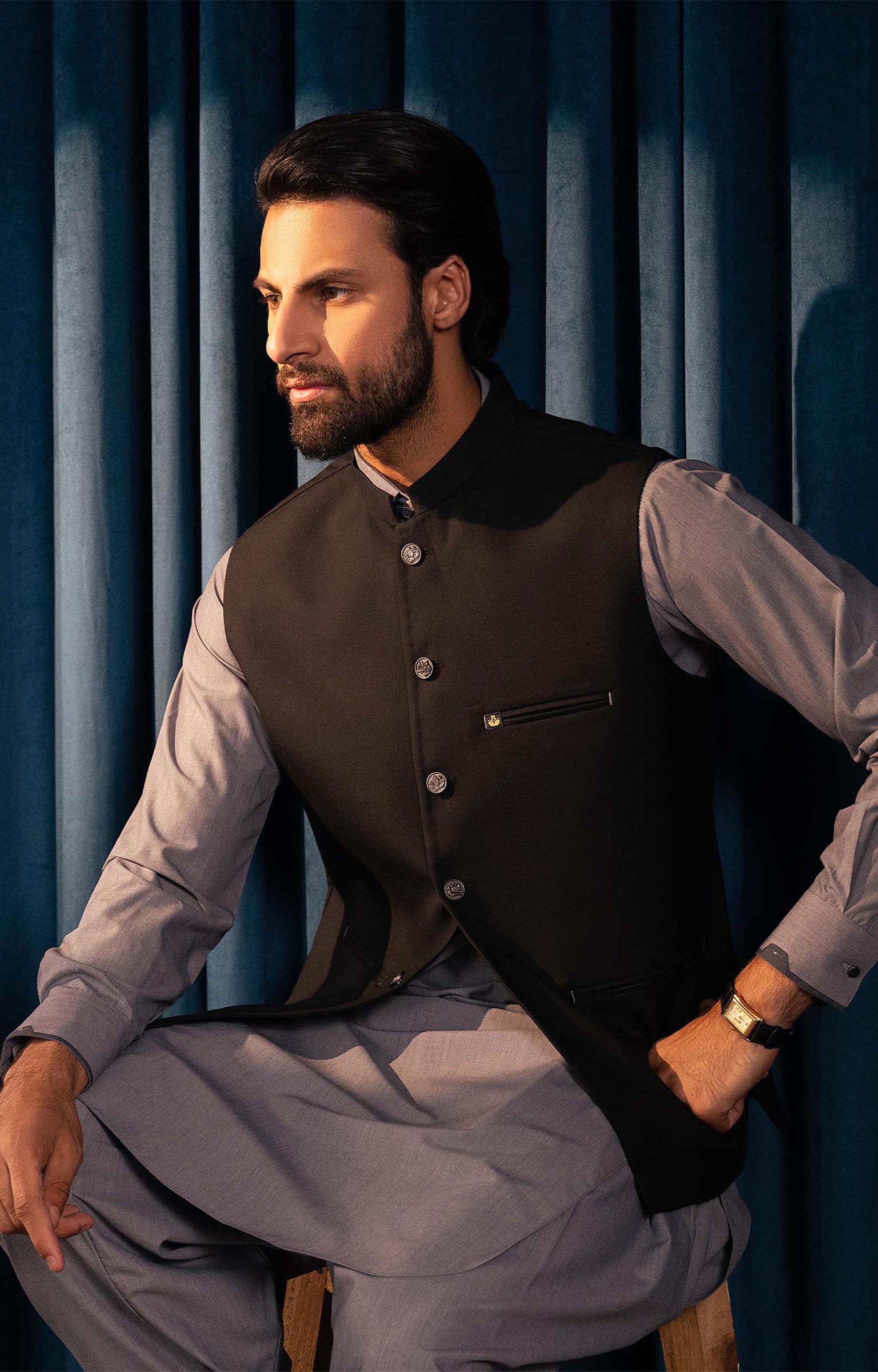 Waistcoat - SRM -BLK -01