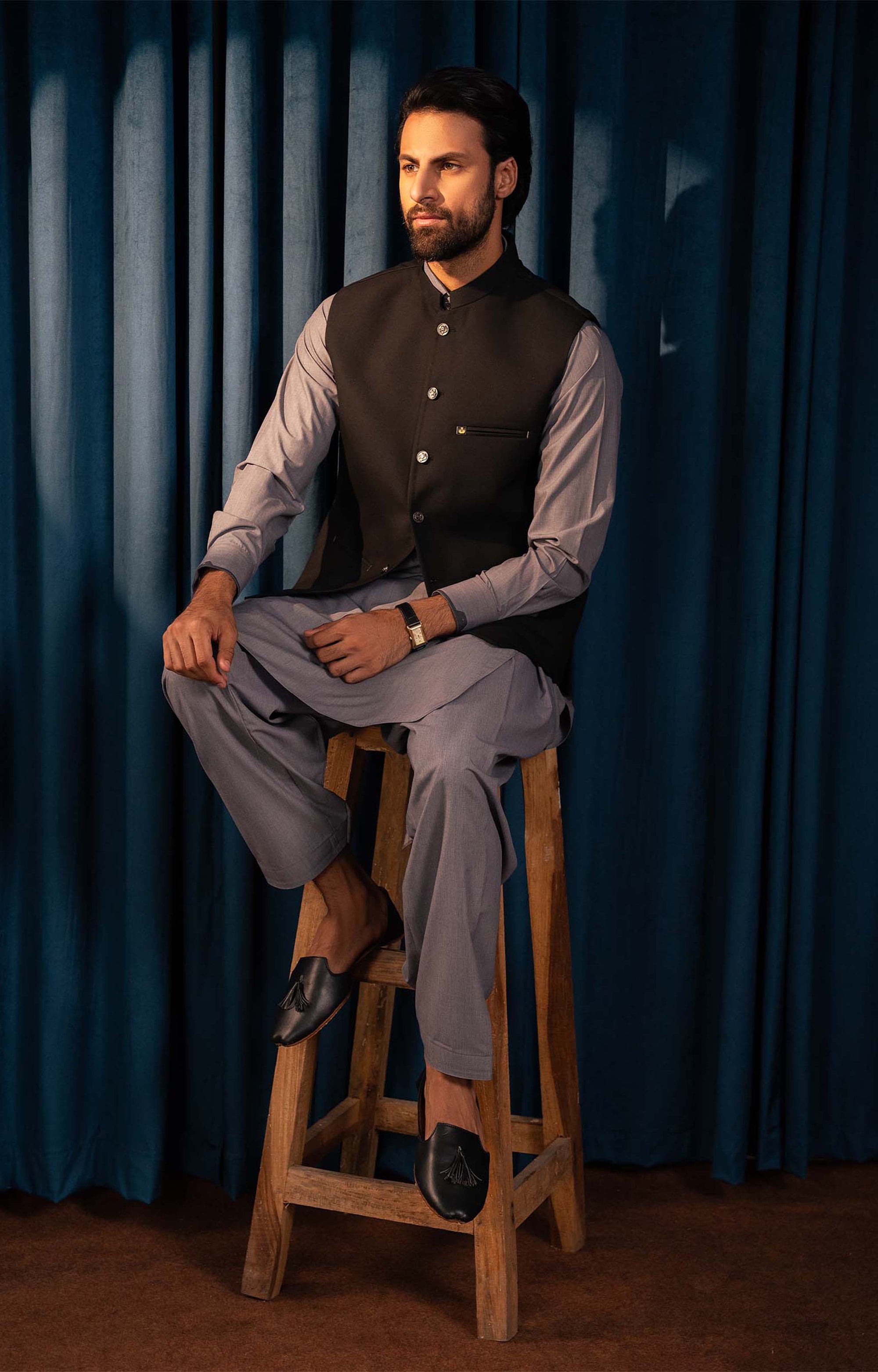 Waistcoat - SRM -BLK -01