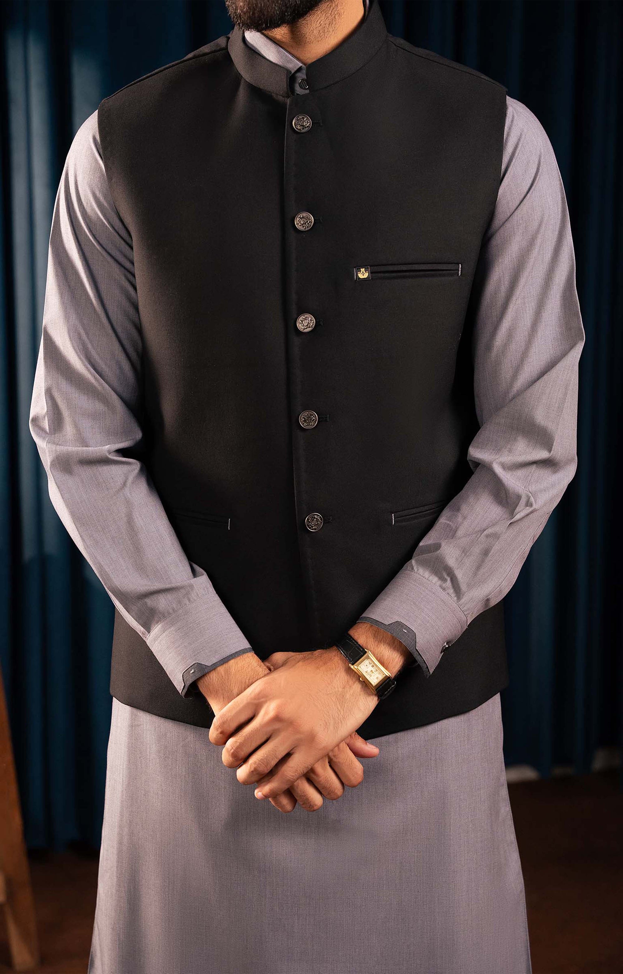 Waistcoat - SRM -BLK -01