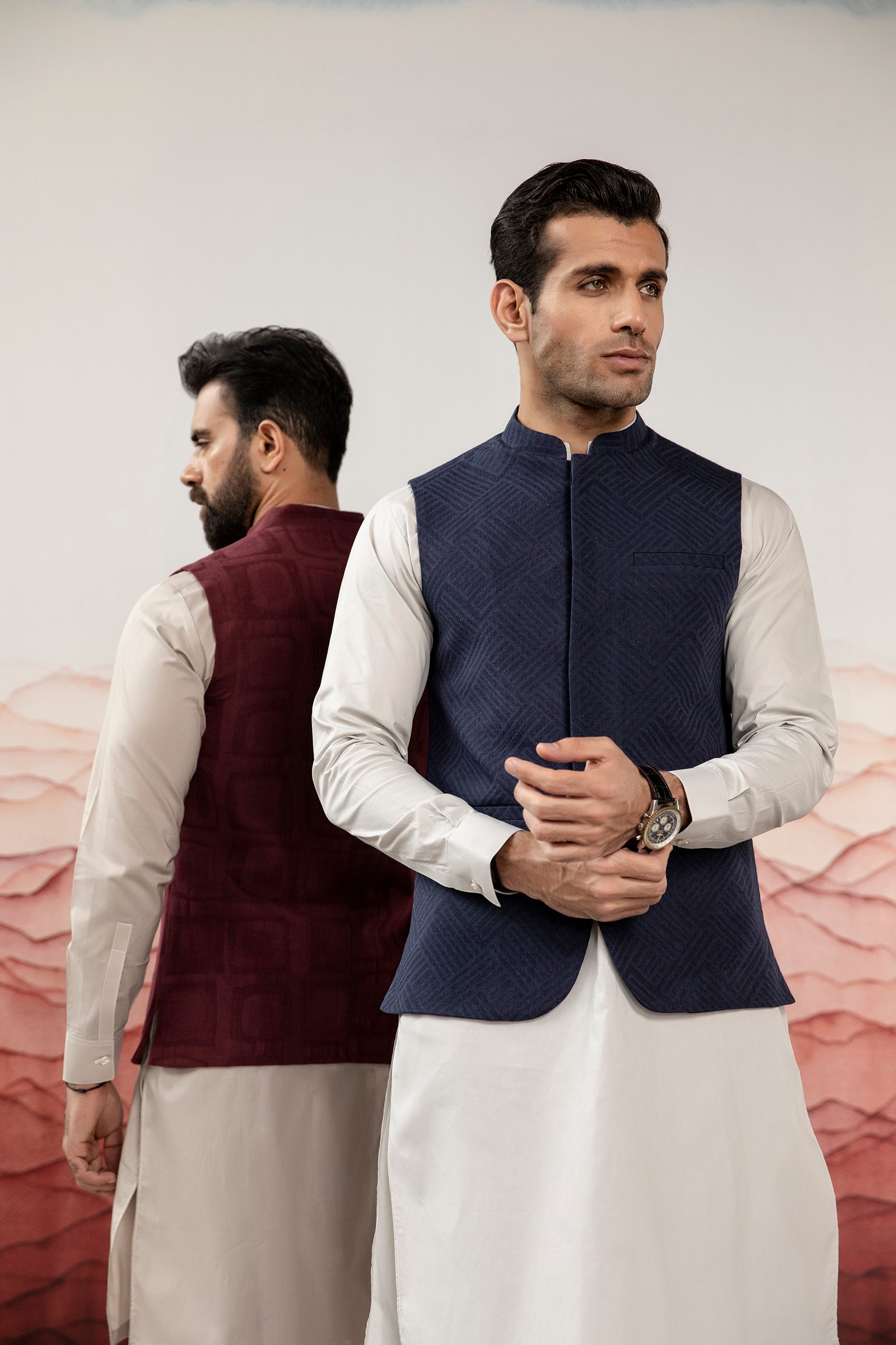 WAISTCOAT-JACQUARD-NAVY-IST-109