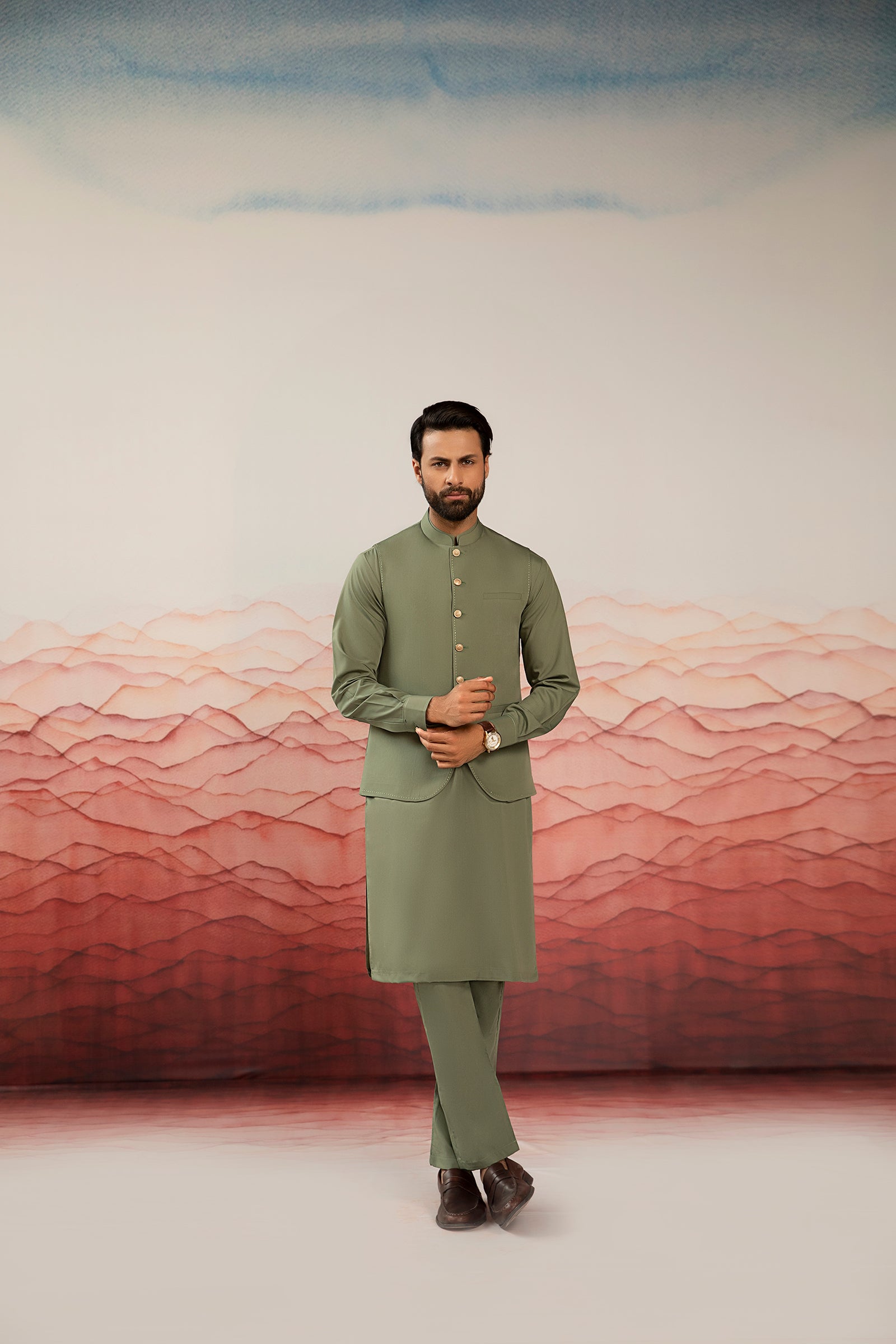 WAISTCOAT-GLORY-MINT GREEN-IST-120 - Main Image