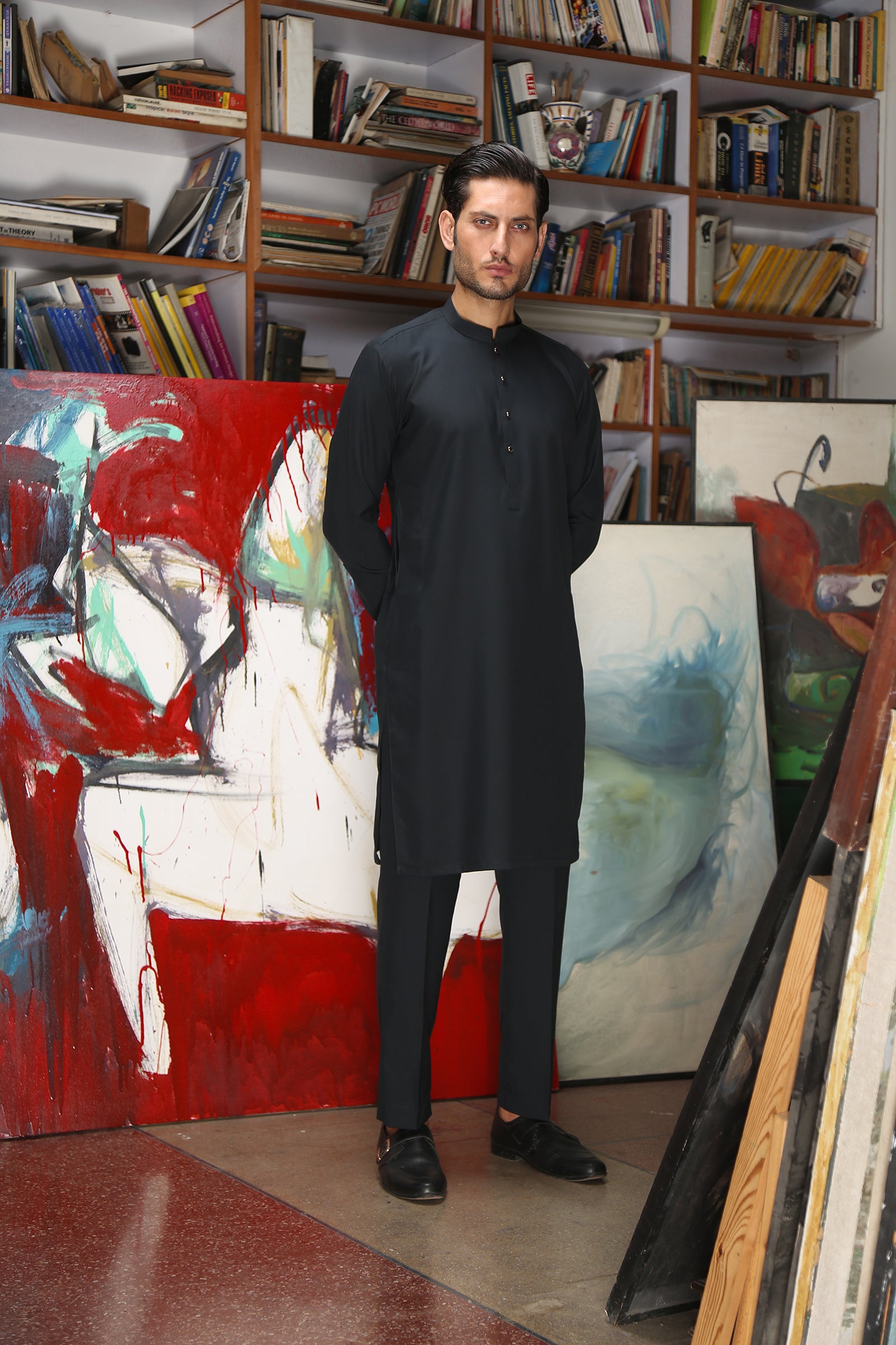 2PC STITCHED-SUPREME DARK GREY IST-141