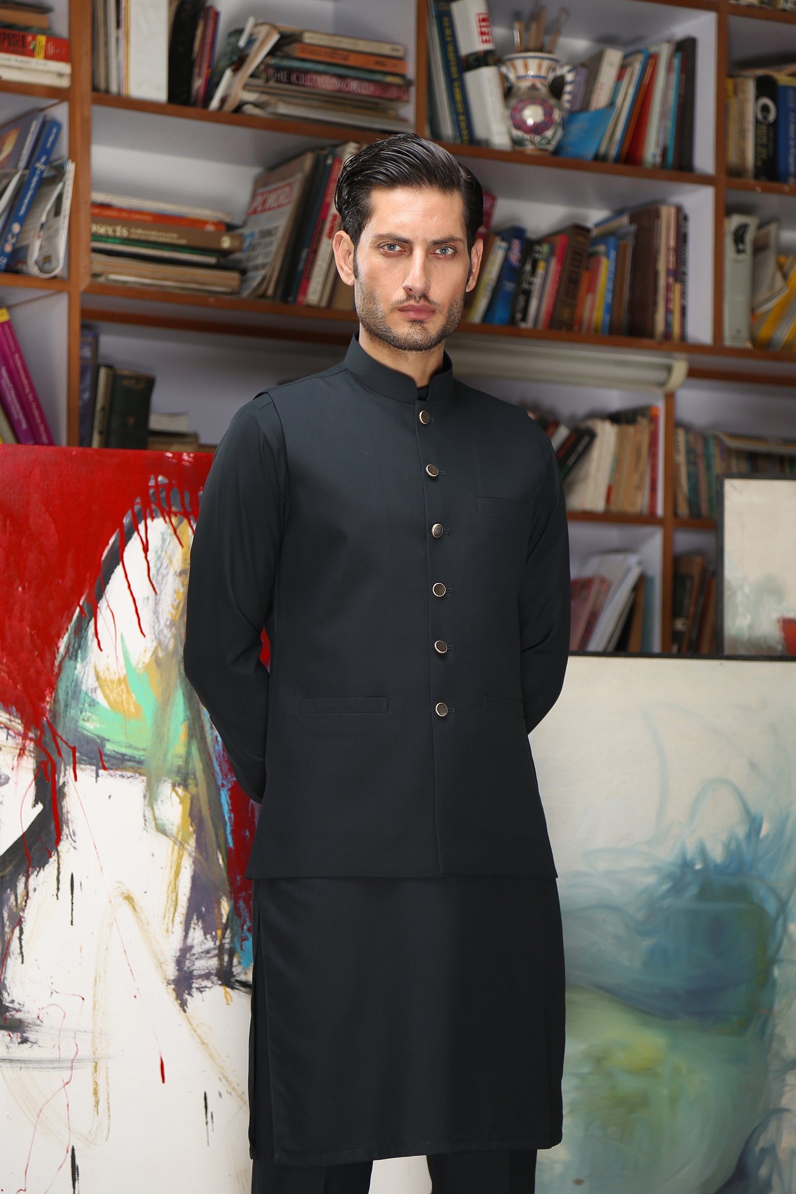 WAISTCOAT-SUPREME DARK GREY IST-147