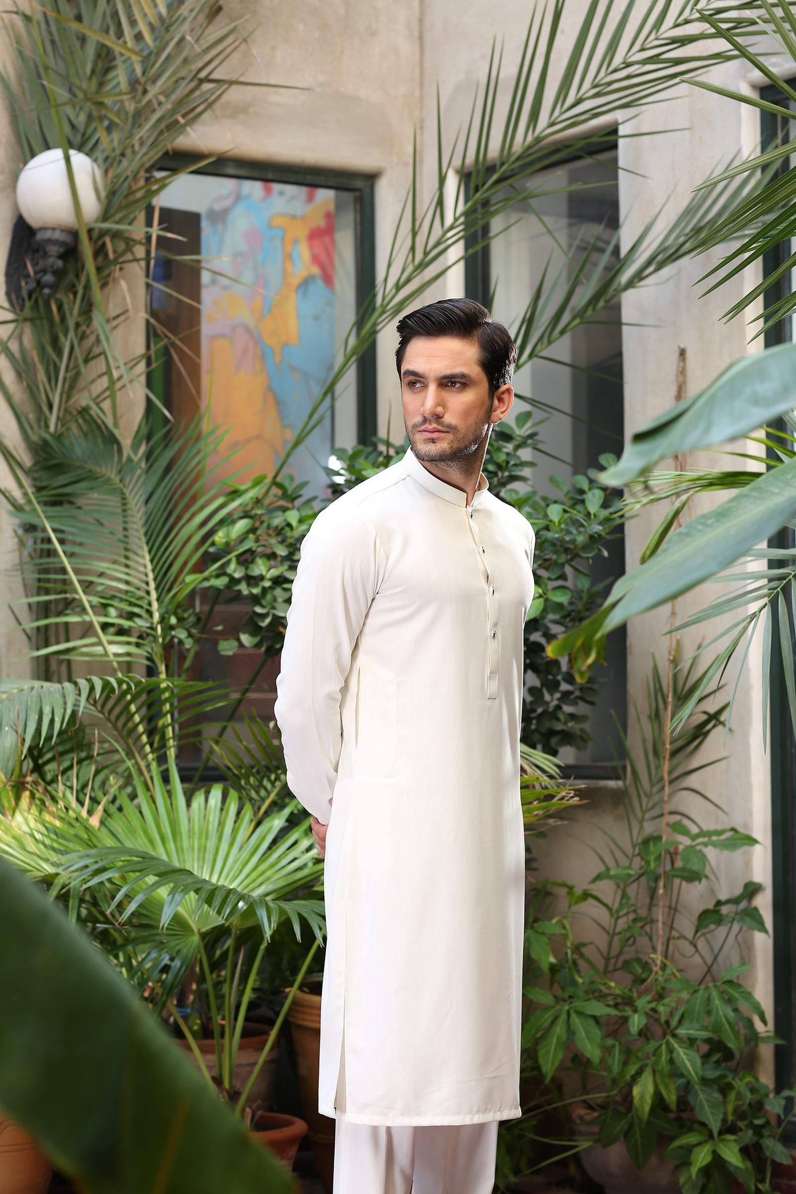 2PC STITCHED-MARVELOUS BUTTER CREAM IST-142