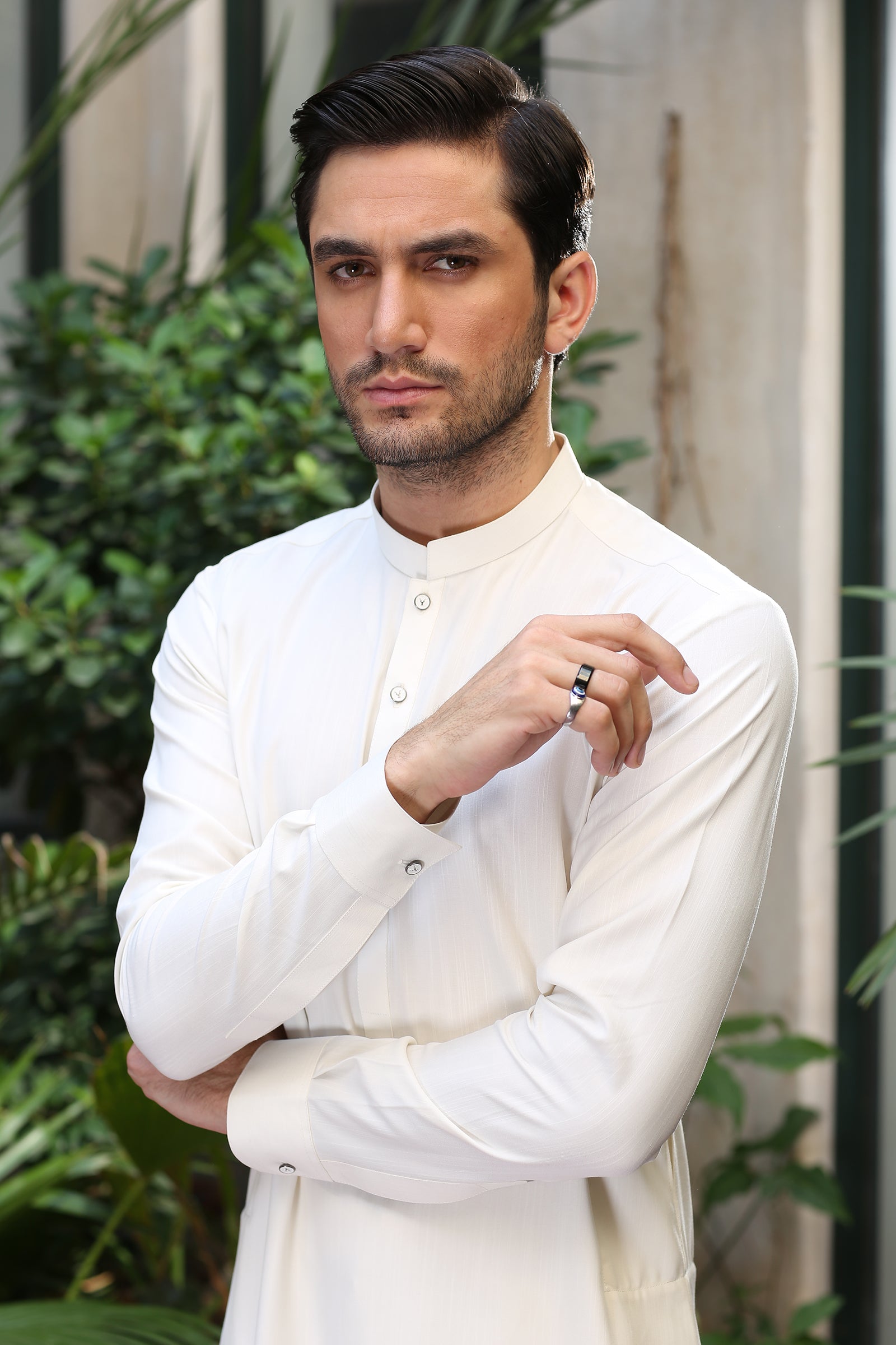 2PC STITCHED-MARVELOUS BUTTER CREAM IST-142