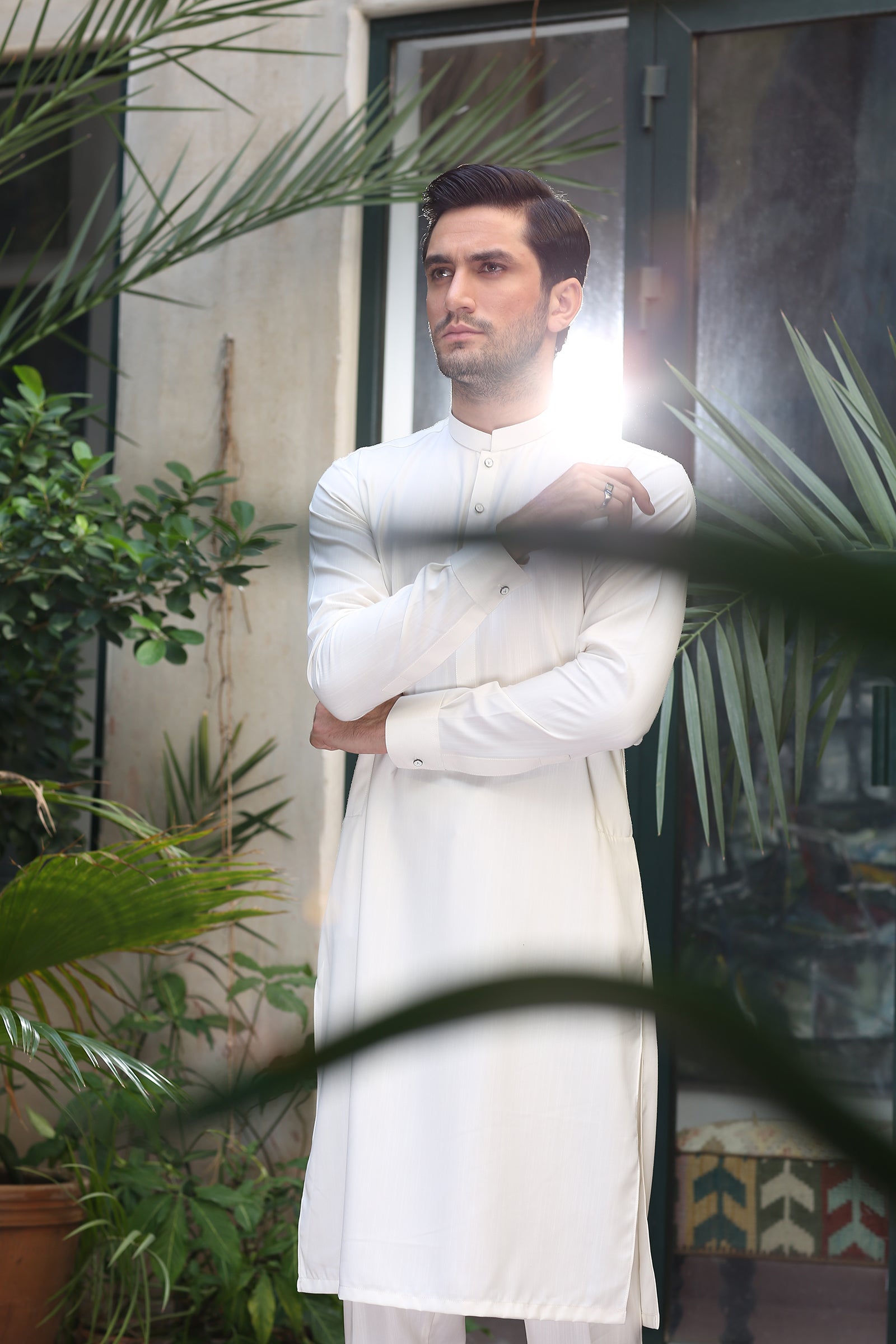 2PC STITCHED-MARVELOUS BUTTER CREAM IST-142