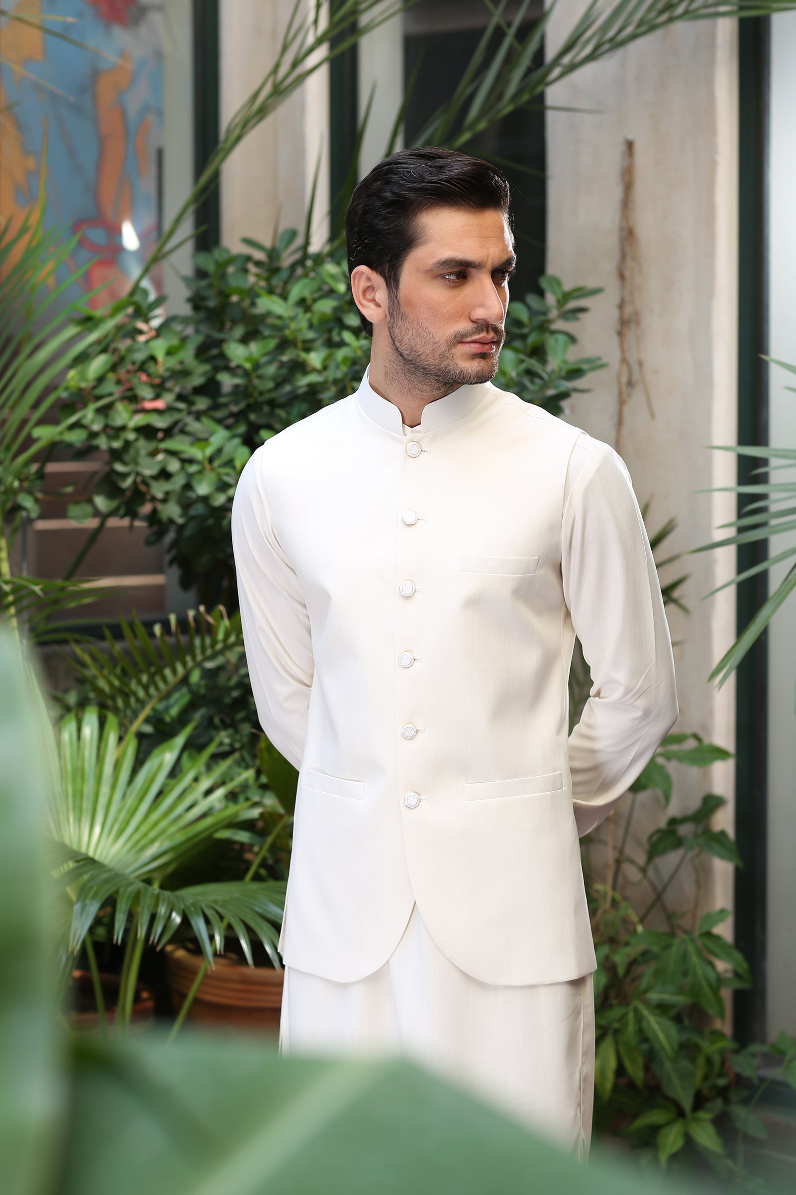 2PC STITCHED-MARVELOUS BUTTER CREAM IST-142