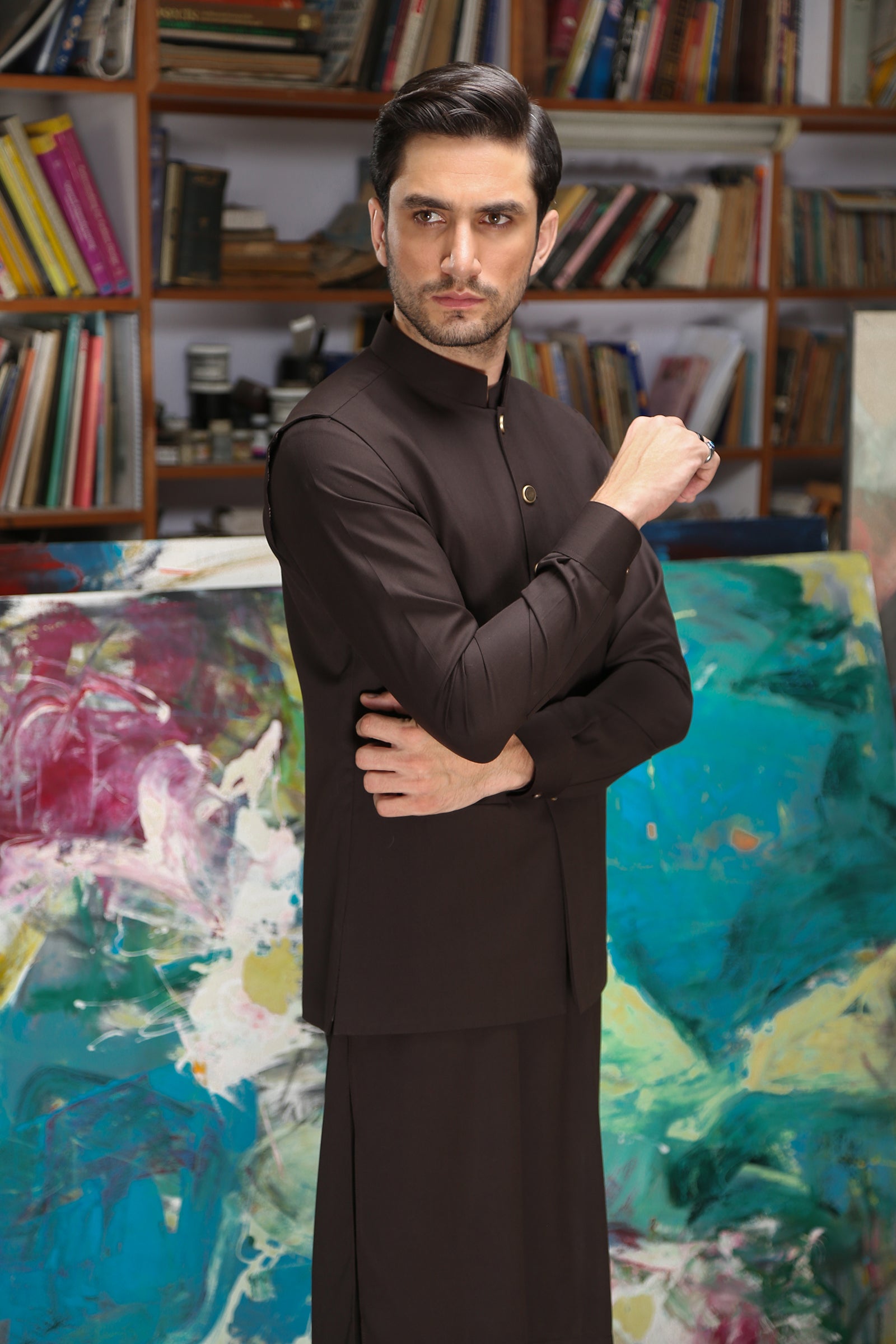 2PC STITCHED-MARVELOUS CHOCOLATE IST-142