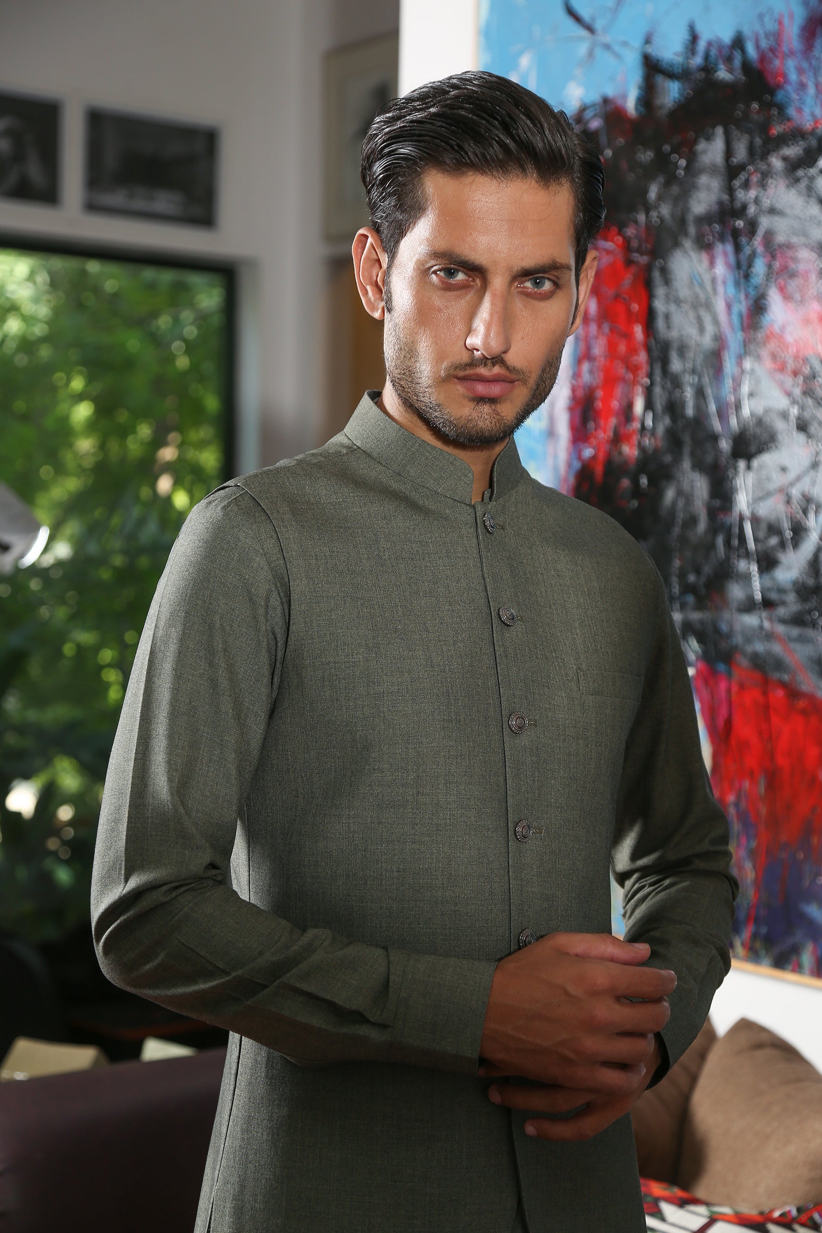 WAISTCOAT-PARAMOUNT FOREST GREEN IST-151