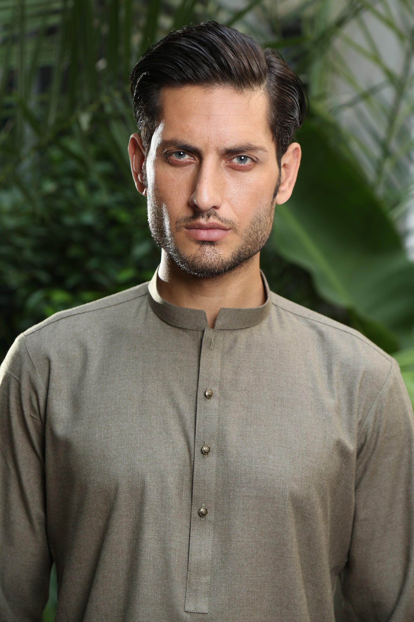 2PC STITCHED-MARKHOR DUSTY OLIVE IST-48