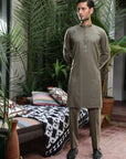 2PC STITCHED-MARKHOR DUSTY OLIVE IST-48