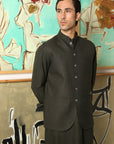 2PC STITCHED-MARKHOR FOREST GREEN IST-48