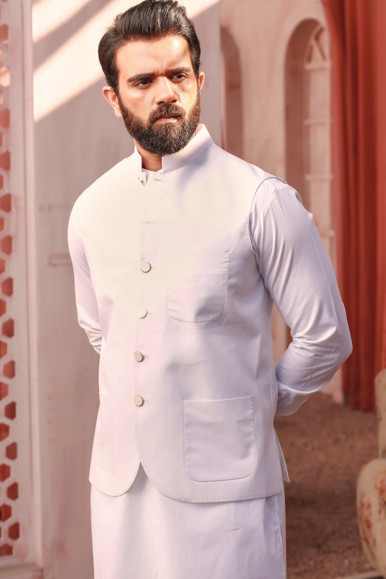 WAISTCOAT-WASF WHITE IST-04