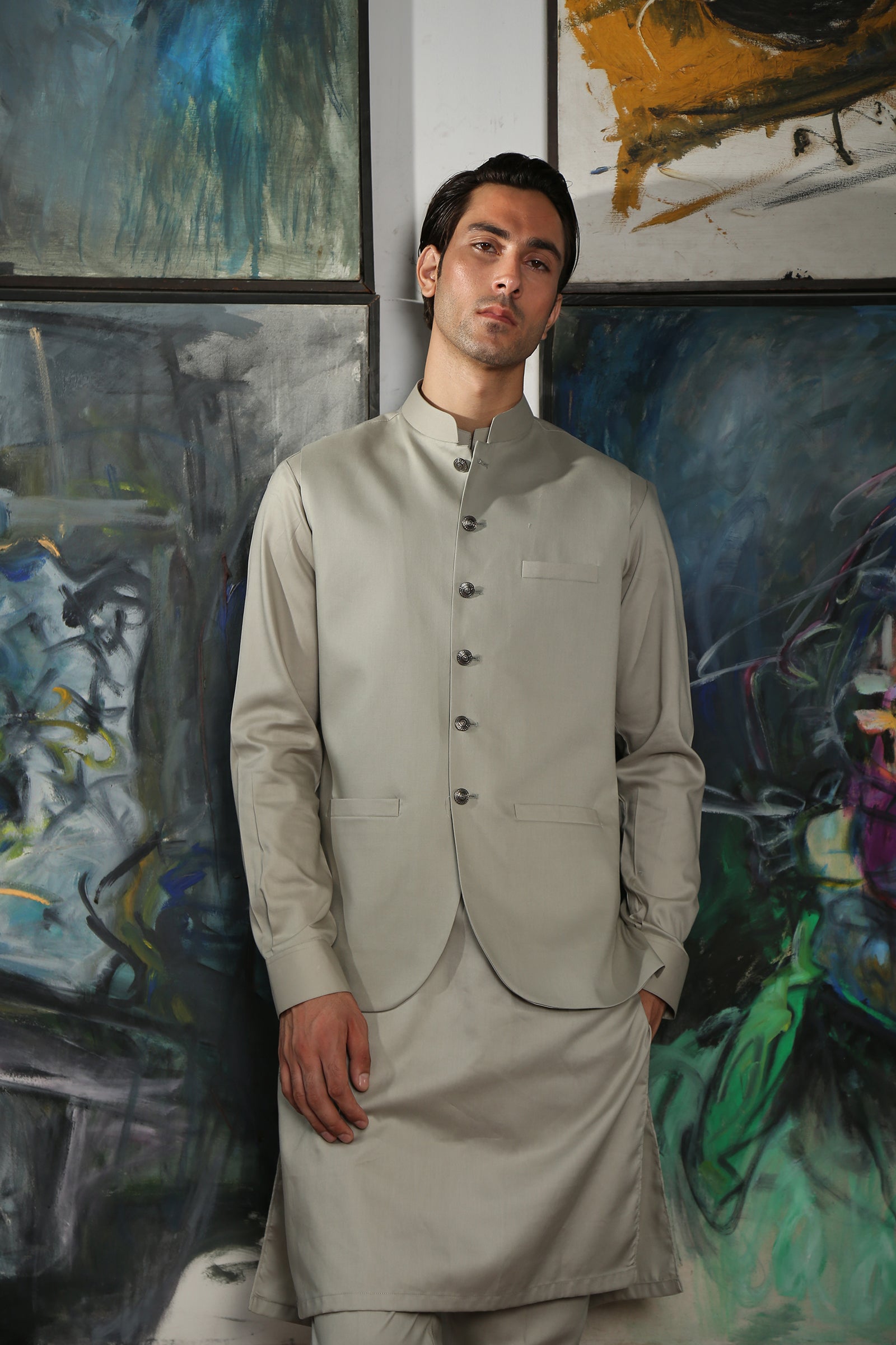 WAISTCOAT-CARDOBA CEMENT IST-145