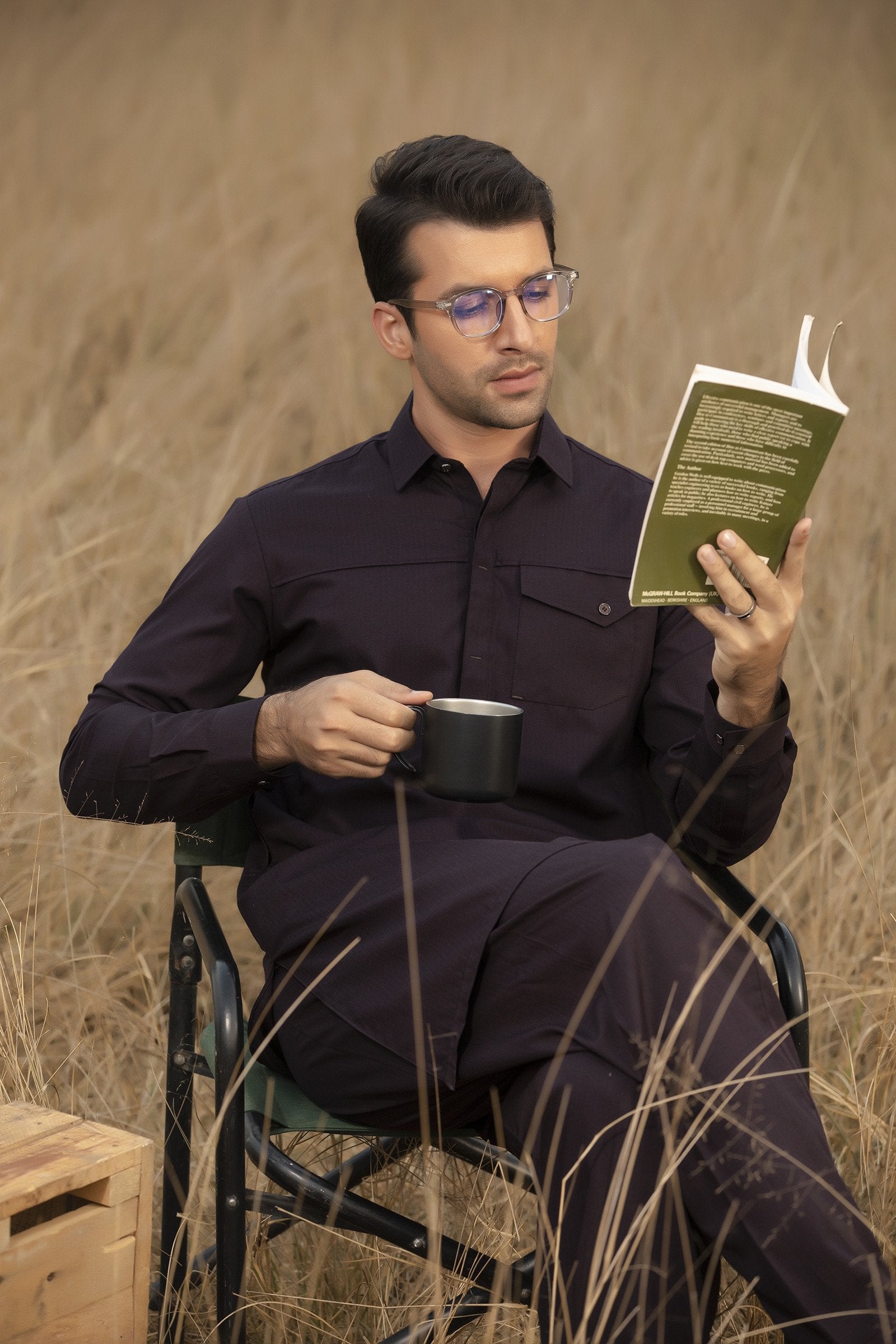 2PC STITCHED-ASLAN PURPLE IST-08