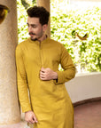 1PC STITCHED-OCHRE KURTA IST-14