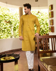 1PC STITCHED-OCHRE KURTA IST-14