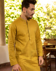 1PC STITCHED-OCHRE KURTA IST-14