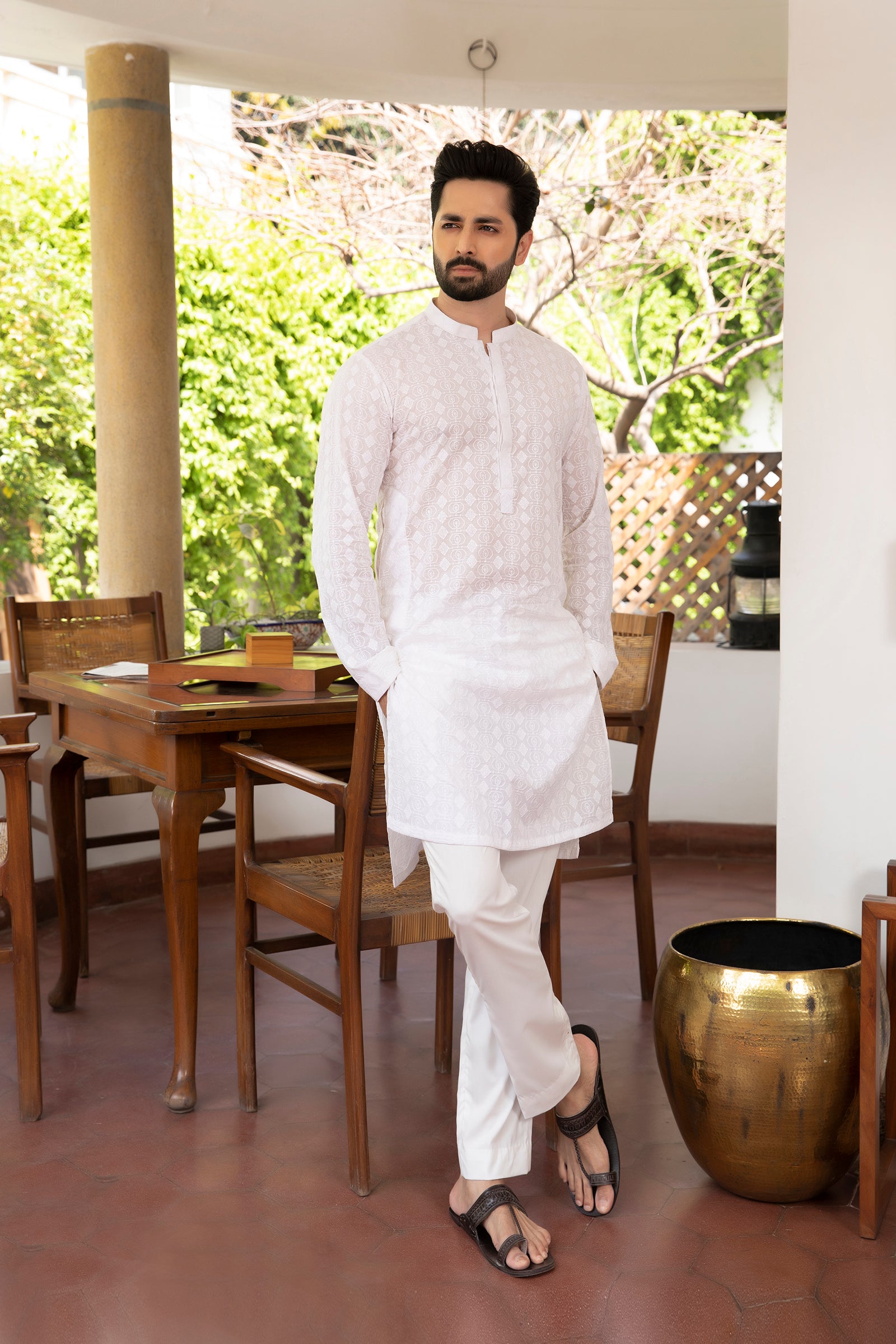1PC STITCHED-WHITE KURTA IST-20