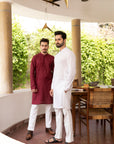 1PC STITCHED-WHITE KURTA IST-20