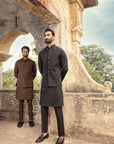 2PC STITCHED-MARKHOR CHARCOAL IST-52