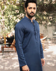 1PC STITCHED-NAVY BLUE KURTA IST-19