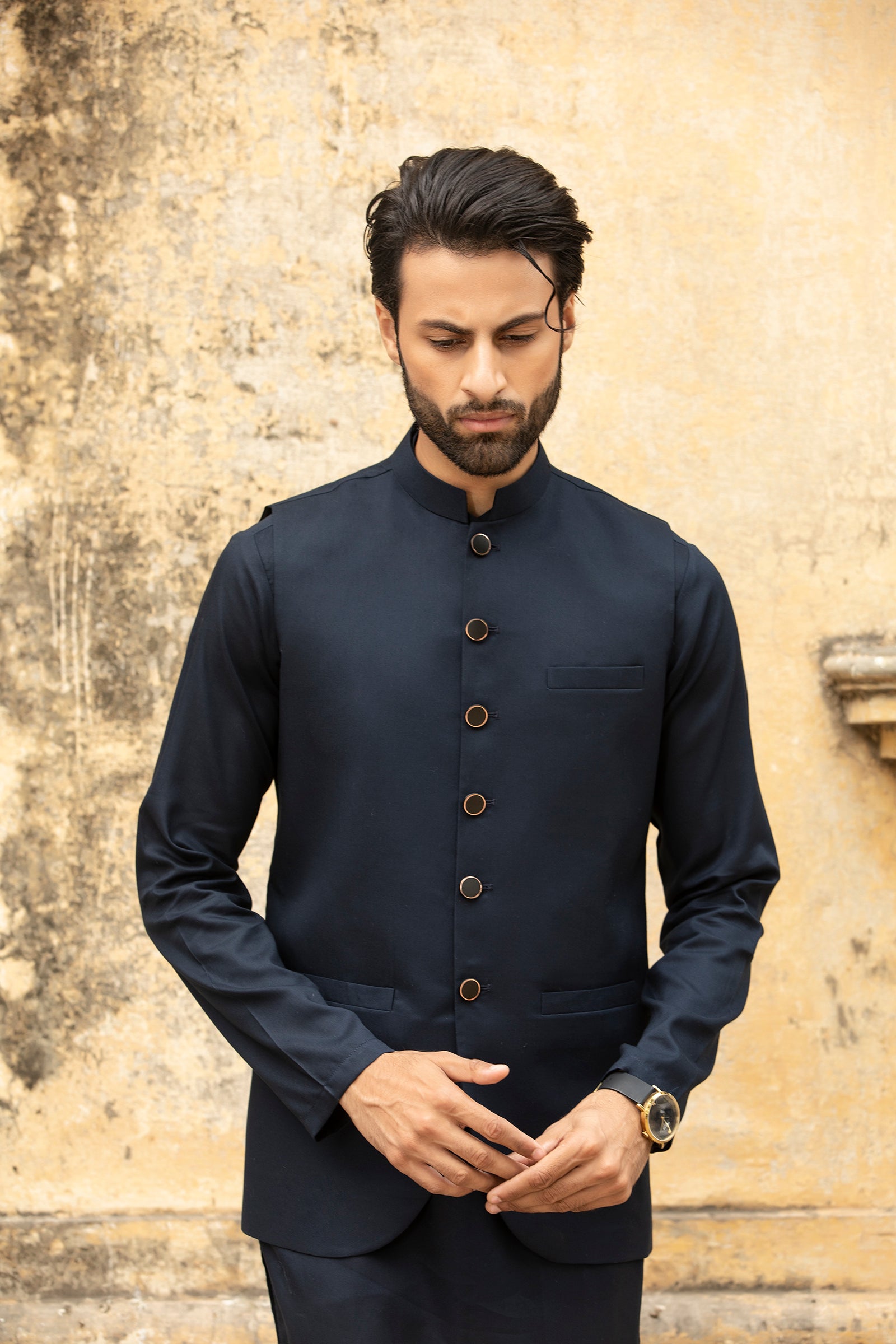 2PC STITCHED-CARDOBA NAVY IST-56