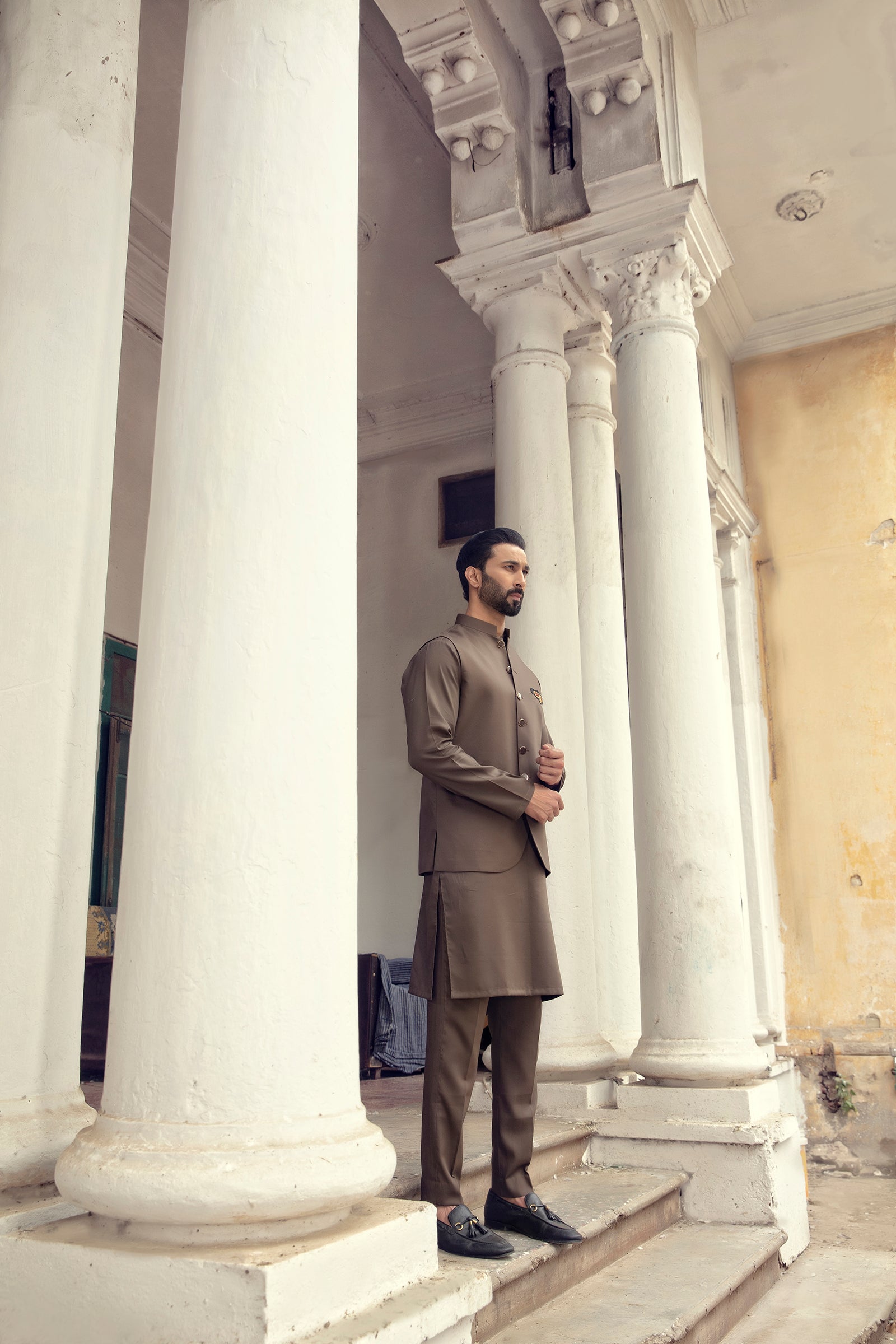 2PC STITCHED-CARDOBA CAMEL IST-54