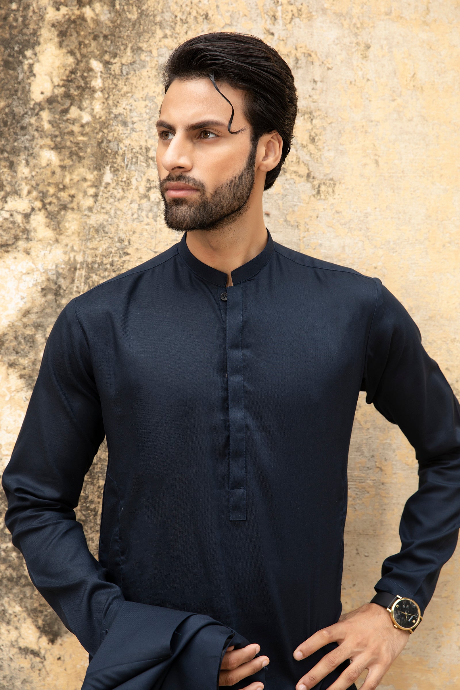 2PC STITCHED-CARDOBA NAVY IST-56