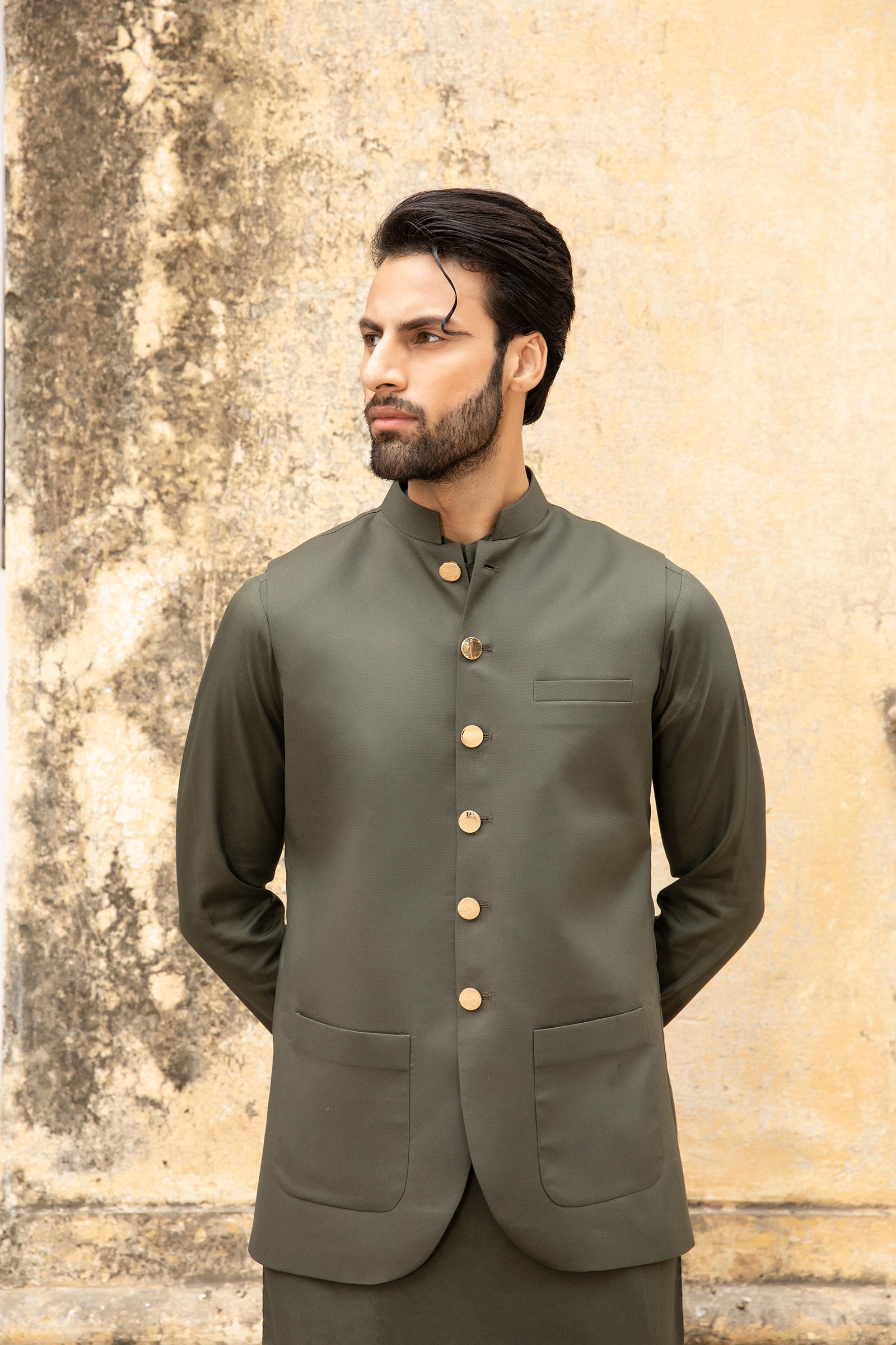 2PC STITCHED-CARDOBA DARK OLIVE IST-55