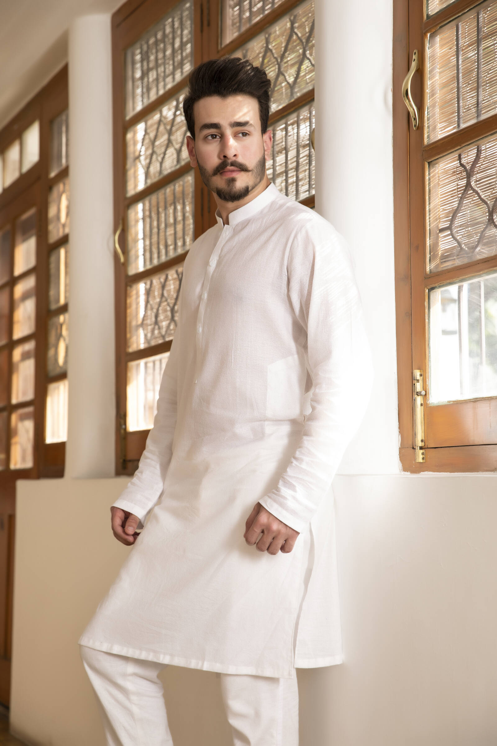 1PC STITCHED-WHITE KURTA IST-17