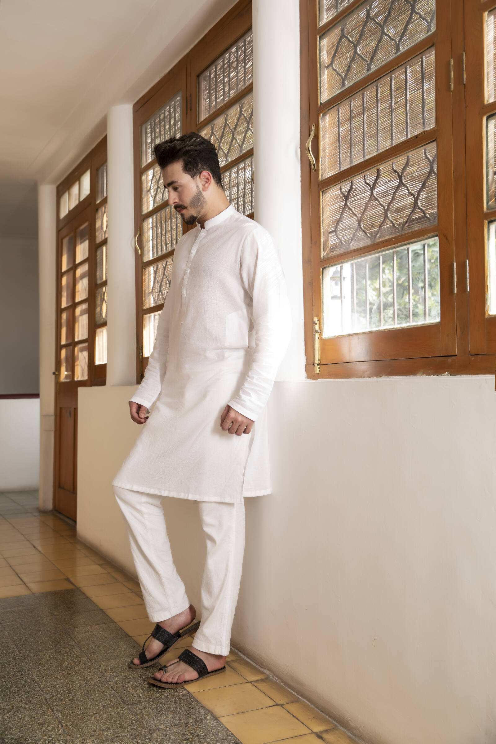 1PC STITCHED-WHITE KURTA IST-17