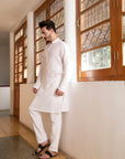 1PC STITCHED-WHITE KURTA IST-17