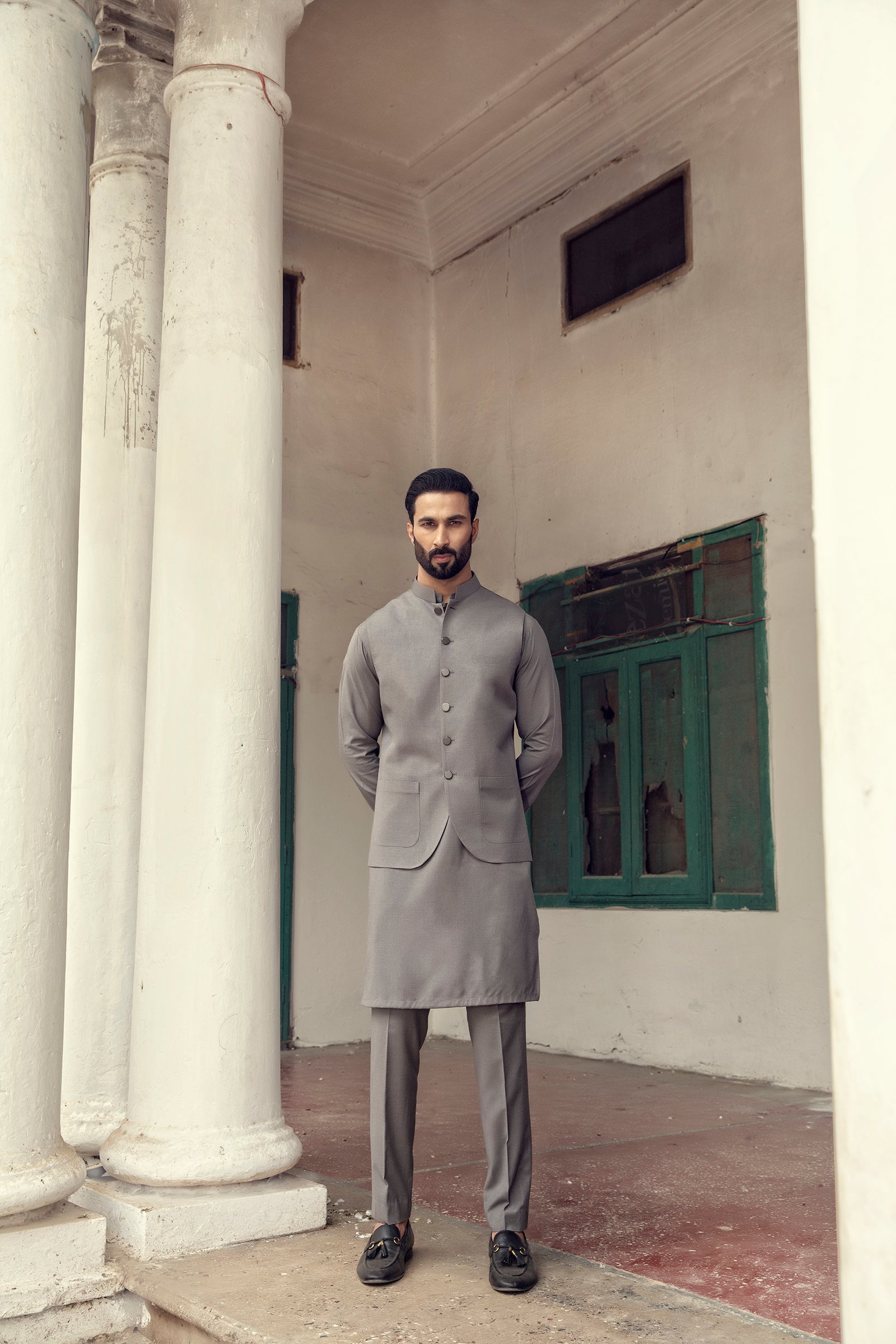 2PC STITCHED-MARKHOR LILAC ASH IST-53