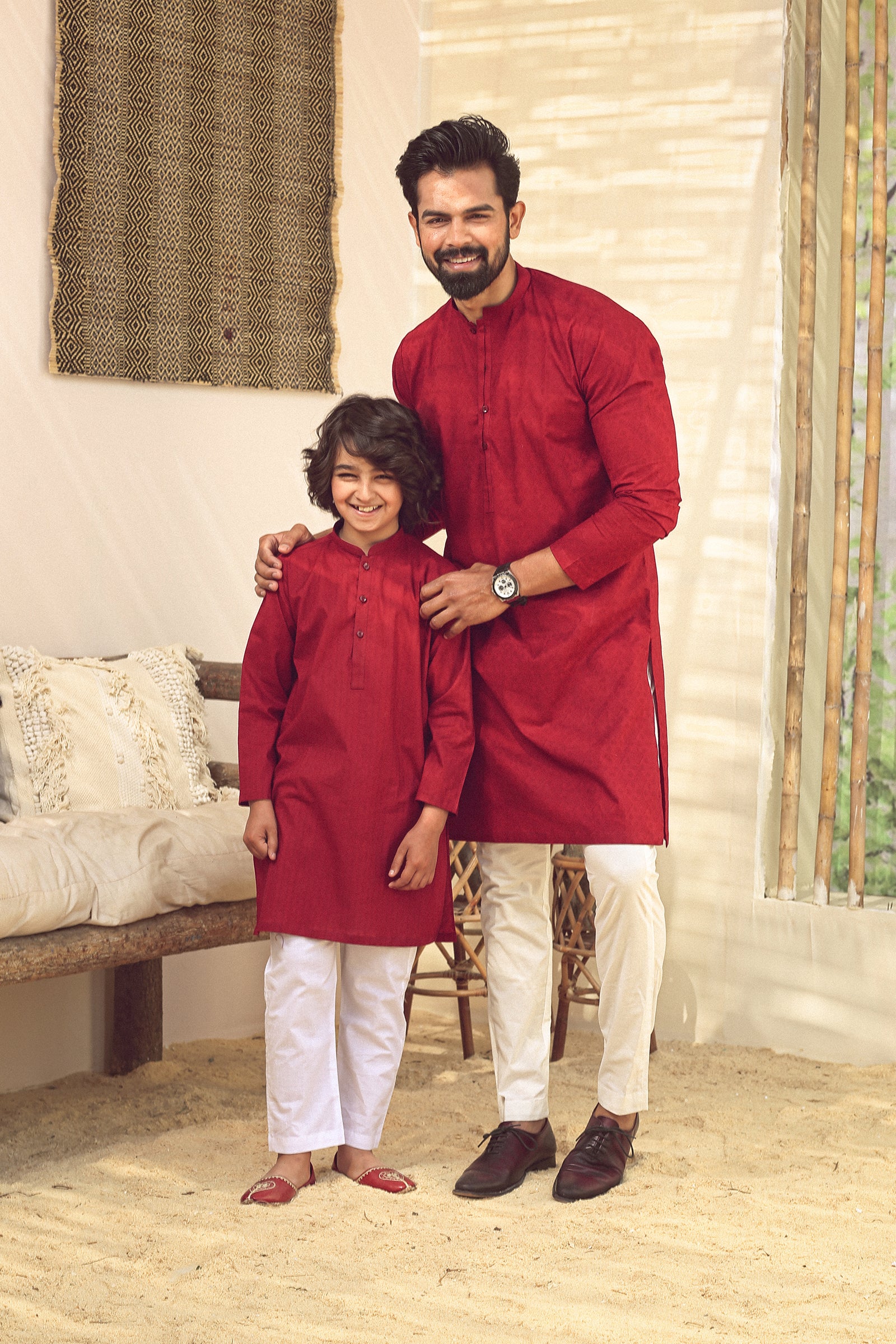 1PC STITCHED MAHROON KURTA IST-78