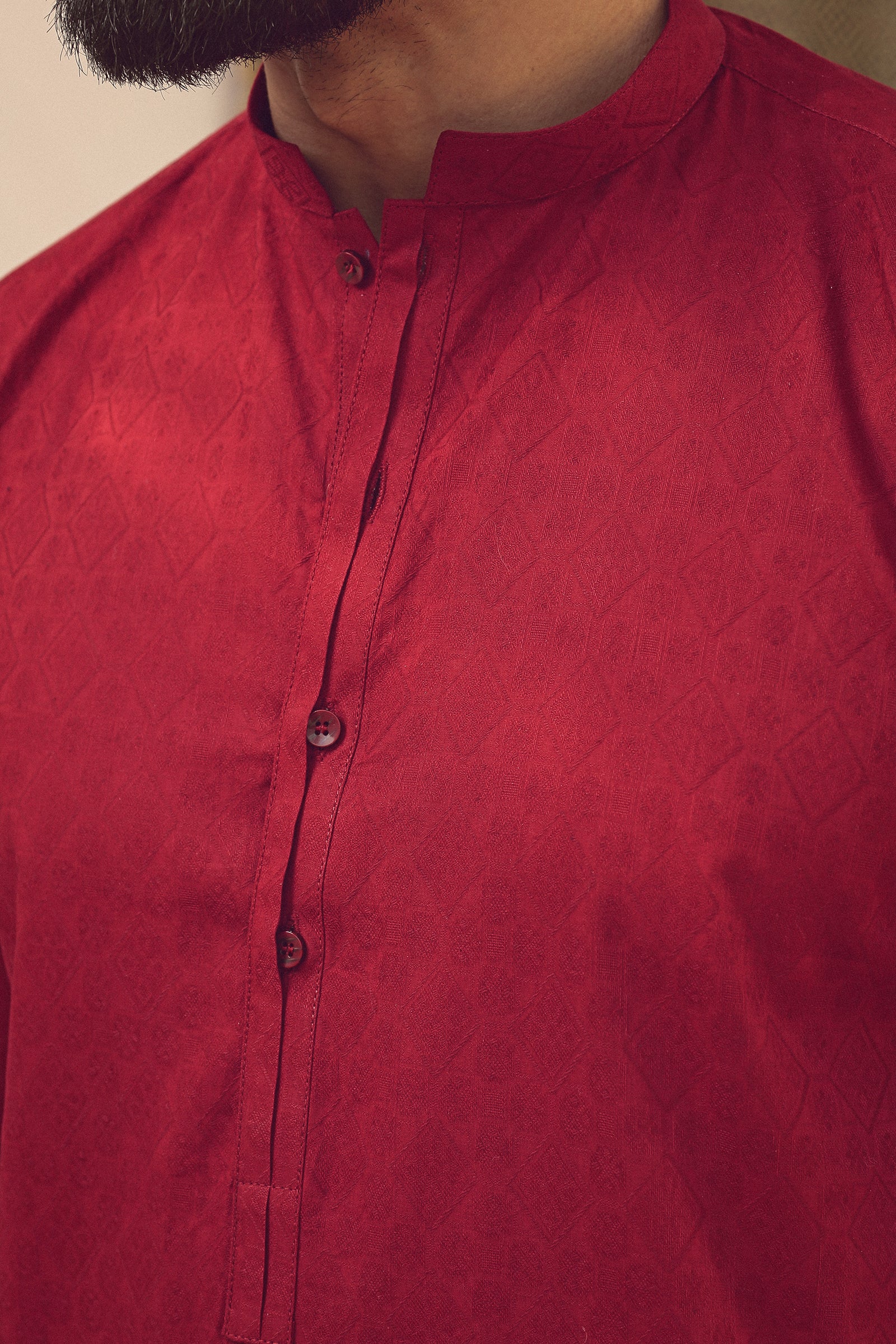 1PC STITCHED MAHROON KURTA IST-78