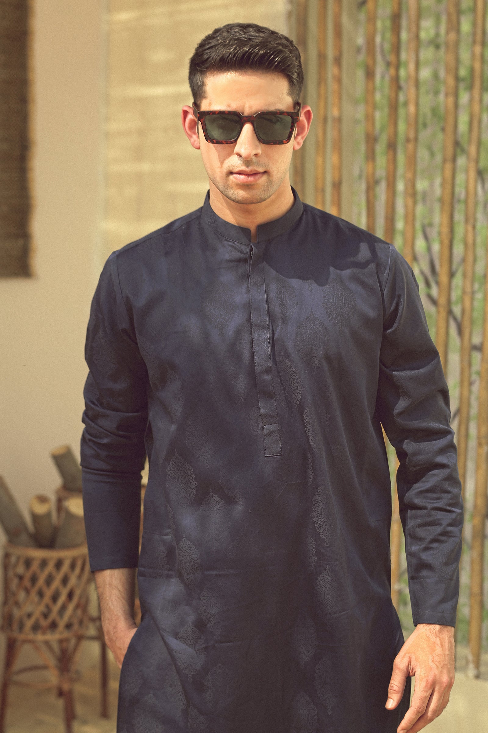 1PC STITCHED NAVY KURTA IST-77