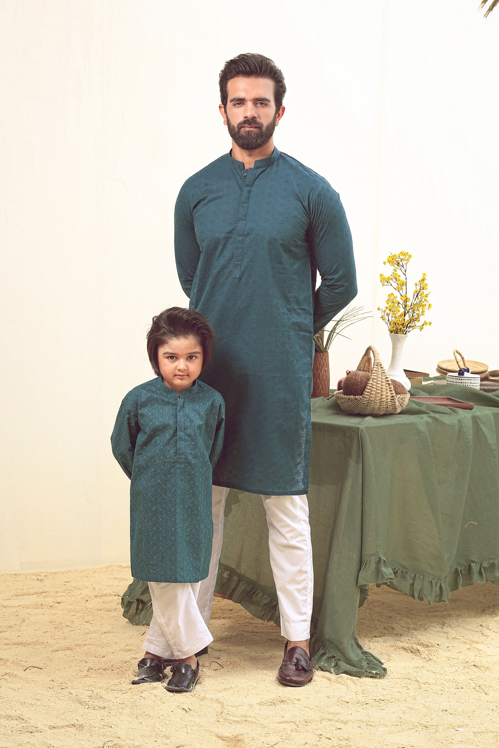 1PC STITCHED GREEN KURTA IST-84