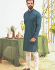 1PC STITCHED GREEN KURTA IST-84