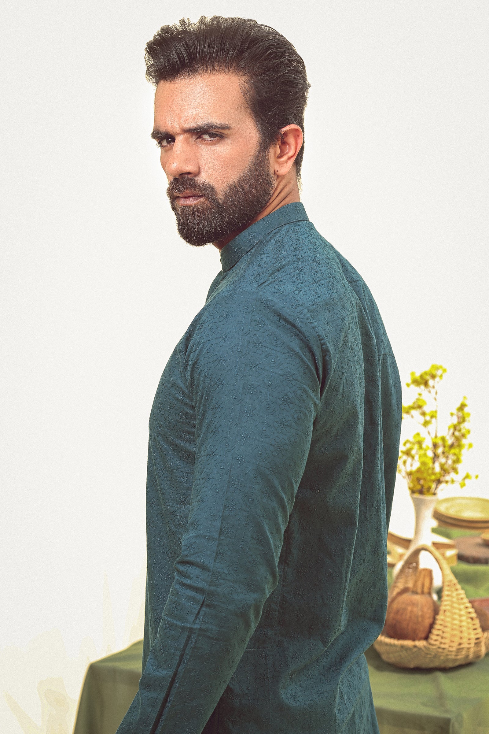 1PC STITCHED GREEN KURTA IST-84