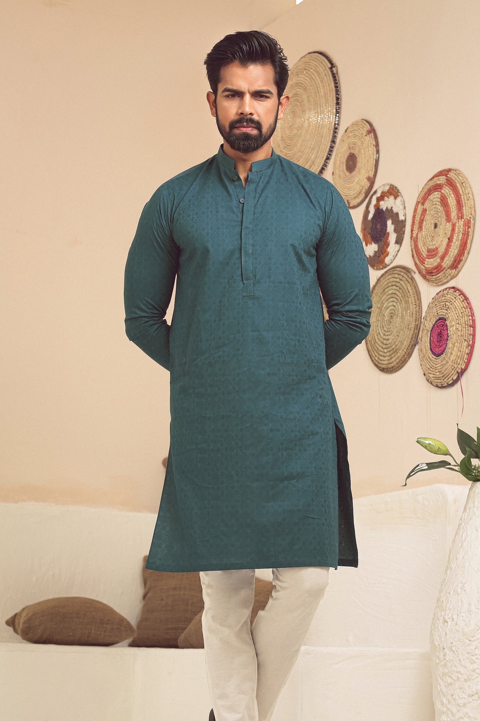 1PC STITCHED GREEN KURTA IST-79