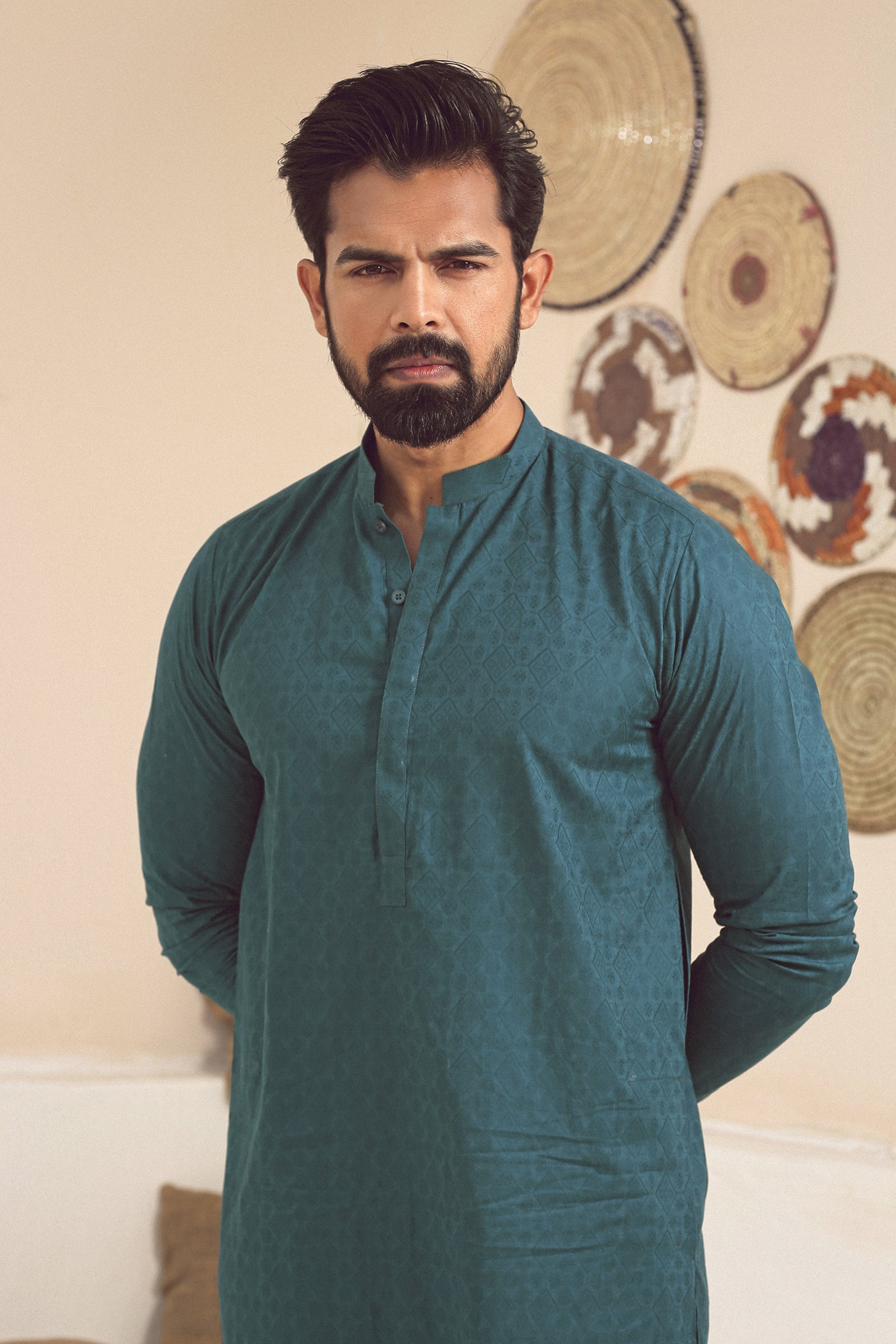1PC STITCHED GREEN KURTA IST-79