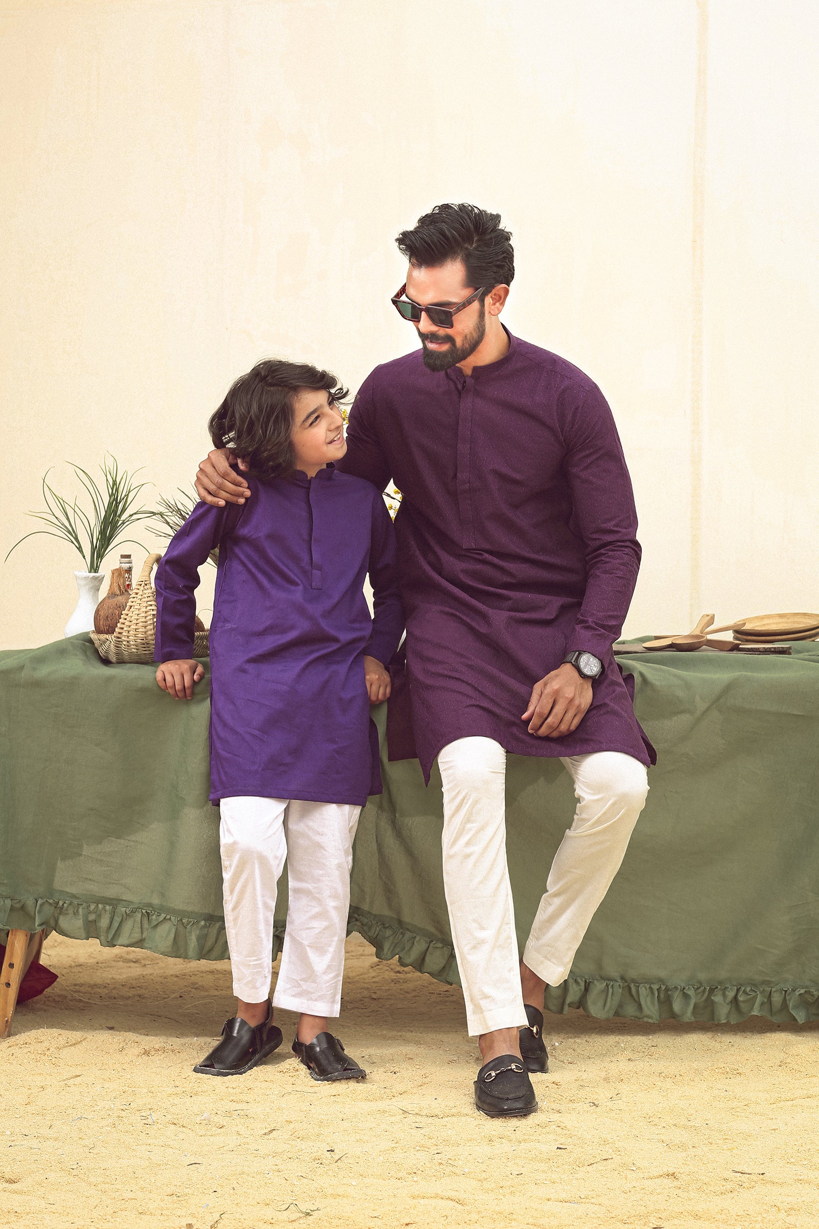 1PC STITCHED PLUM KURTA IST-88