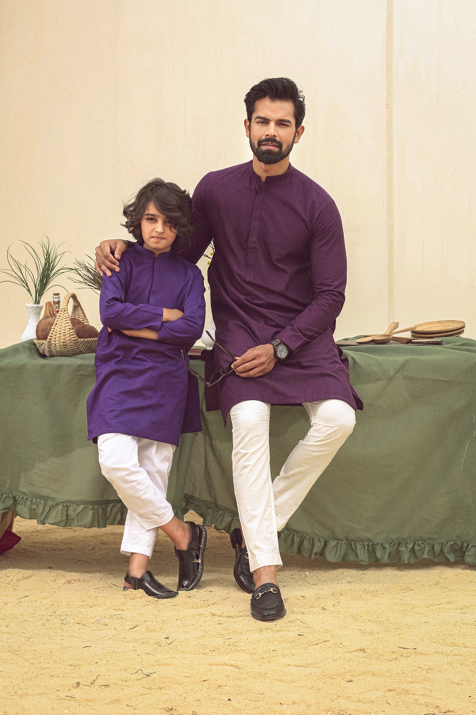 1PC STITCHED PLUM KURTA IST-88