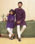 1PC STITCHED PLUM KURTA IST-88