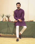 1PC STITCHED PLUM KURTA IST-88
