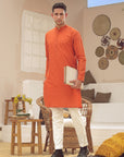 1PC STITCHED ORANGE KURTA IST-87